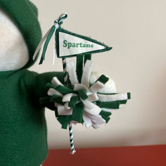 Michigan State stuffed Sparty weighted bottom decor. Smoke & pet free. Giftable - Picture 2 of 5